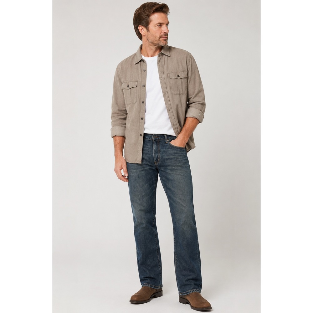 Levi's 505 Regular Fit Boot Cut Jeans Men's 38x30 Blue Denim Classic 5 Pocket